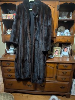 Vintage Fur Mink Coat Large Women’s