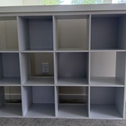 12-Cube Organizer Shelf - White, 47.2" W x 35.8" H x 11.6" D  