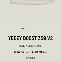 Yeezy 350 V2 Bone