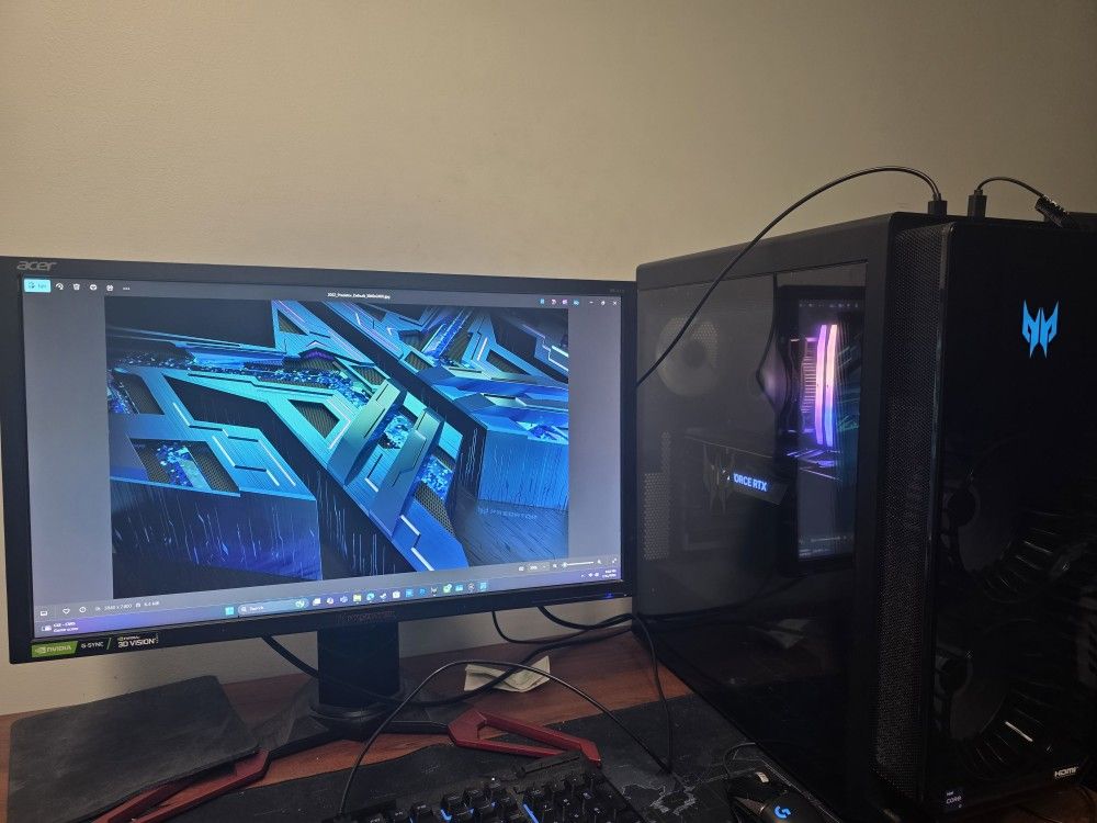 Predator Monitor And PC 
