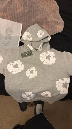 Medium Denim Tears Hoodie Gray