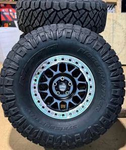 Kmc 235 Satin Black 17x9 5x5 -38 Offset With Nitto Ridge Grappler 37x12.50R17 Tires🔥🔥🔥