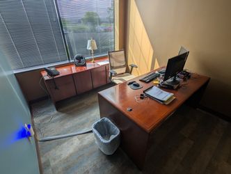 Desk And Cabinet