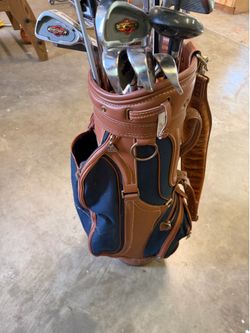 Golf clubs with rugged carrier