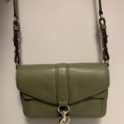 Rebecca Minkoff Hudson Moto Crossbody - Hunter Green - like new!!