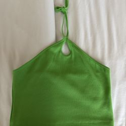 Lime Green Zara Crop Top