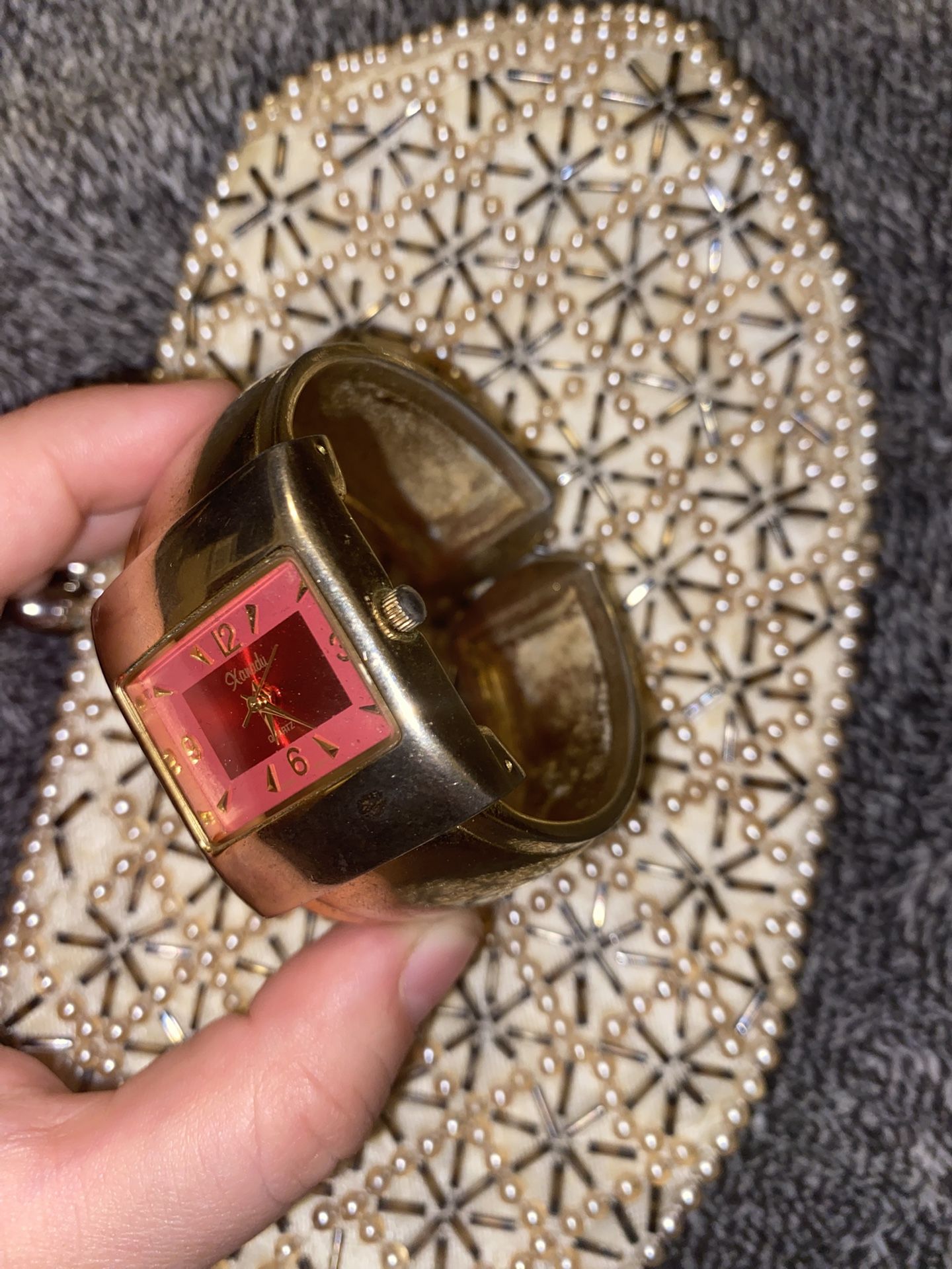 Vintage La Regale Clutch & Xanadu Cuff Watch