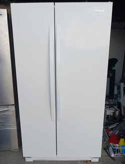 Whirlpool Side by Side Refrigerator White with AdjustableShelves