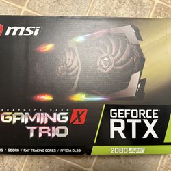 2080 Super MSi Gaming X Trio Graphics Card