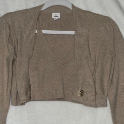 Cardigan and Spaghetti Strap Set