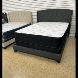 Queen Size Bed Frame With Mattress Set $320 Only 