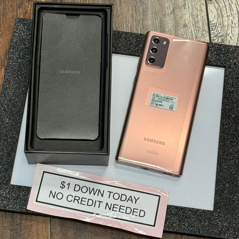 Samsung Galaxy Note 20 PAYMENTS AVAILABLE $1 Down Today