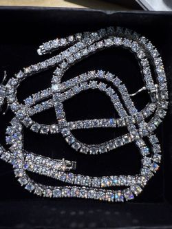 4MM Lab Diamond Moissanite Tennis Chains