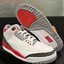 Jordan Retro 3 Fire Red Sz 9.5 DS