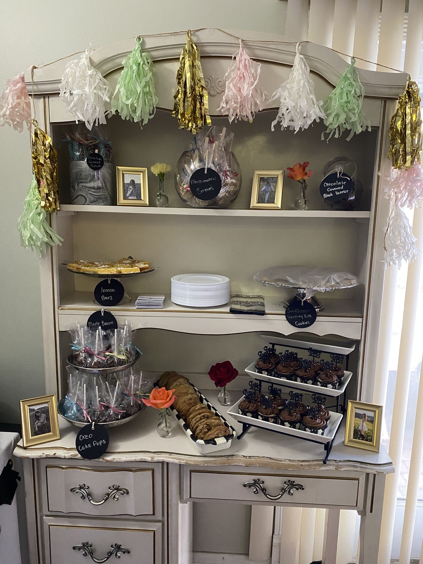 Vintage Desk Hutch