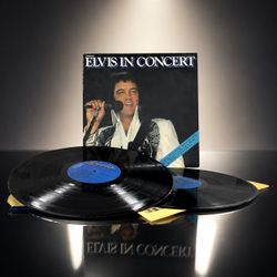 Elvis in Concert Elvis In Concert 1977 RCA 2LP Gatefold w Inserts Blue Labels