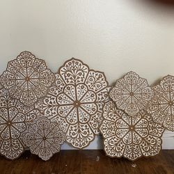 Carved Wood Wall Decor Art 