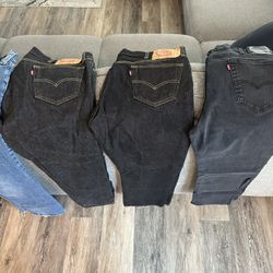 Levi jeans 38 waste 30 length Very Good Condition No Rips