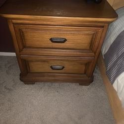 End Table With Drawers - $ 25