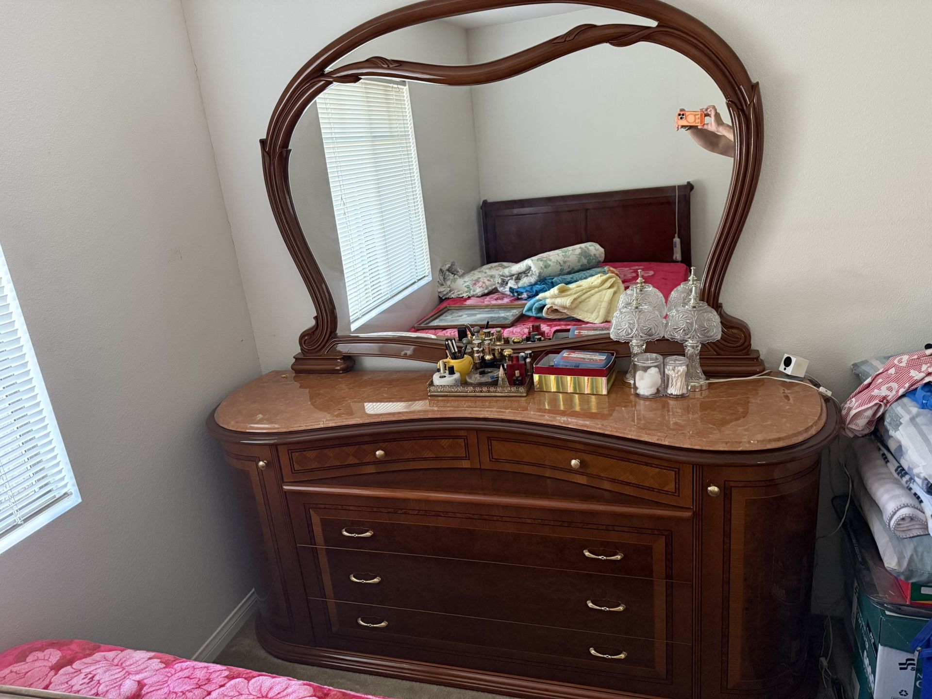 Antique dresser with mirror