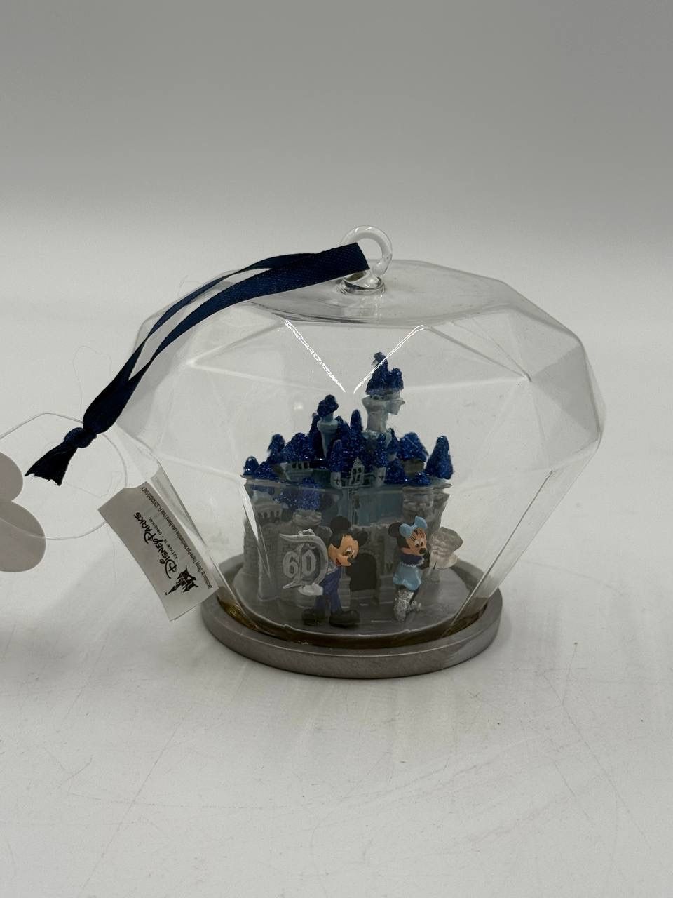 Disney Parks 60th Anniversary Mickey & Minnie Castle Ornament Dome Rare