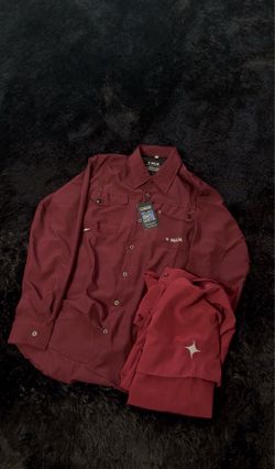 🔴 MAJA Long Sleeve Sportswear Shirt – Red
