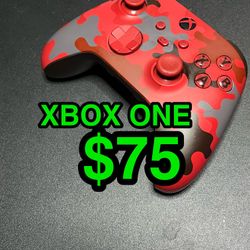 🎮 Red Camo Xbox One Compatible Wireless Controller – Excellent Condition . . . . . . . . . . . . . . . . . . . . . . . . . . . . . . . . . . . . . . 
