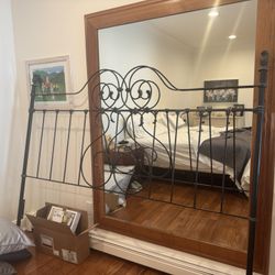 King size metal bedframe