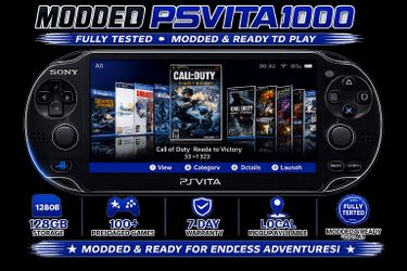 🔥 Sony PS Vita 1000 OLED Black — Preloaded Games, Ready to Play + 7-Day Warranty 🔥