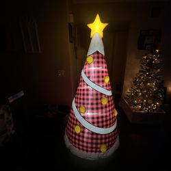 Inflatable Christmas Tree Red 6FT Tall