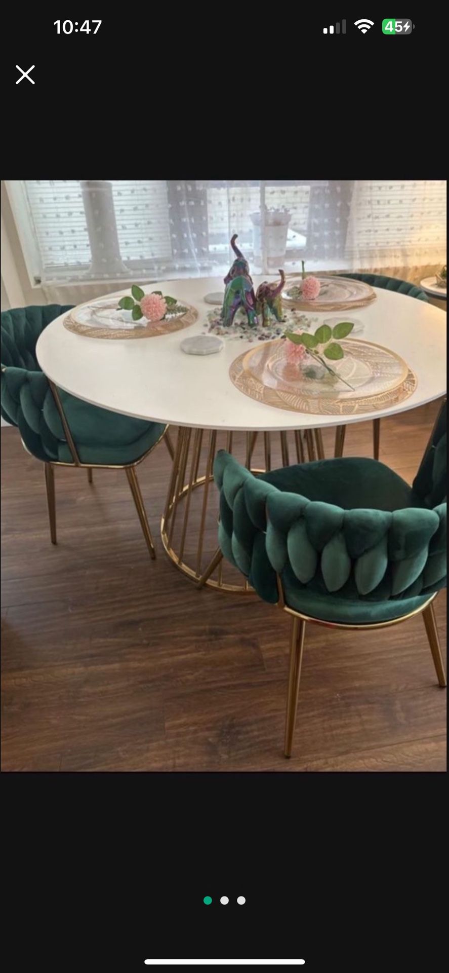 Velvet Dining Chairs Black Blue Cream Emerald Green
