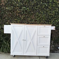 Kitchen Island Cart 52 In. 