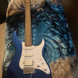 Blue Yamaha Pacifica Stratocaster Electric Guitar 