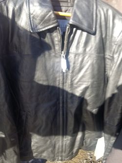 leather jacket med
