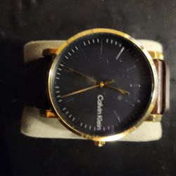 Calvin Klein Watch. Black/Gold Men's 
