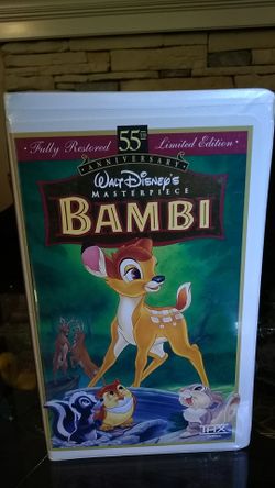 Rare 55th anniversary Bambi VHS tape