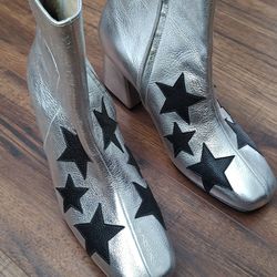 Silver Boots Size 7