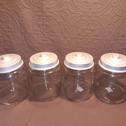 SET OF 4 JARS 1.5-Gallon Montana Glass Jar with Lid
