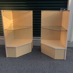 Pair of High Quality Display Shelves
