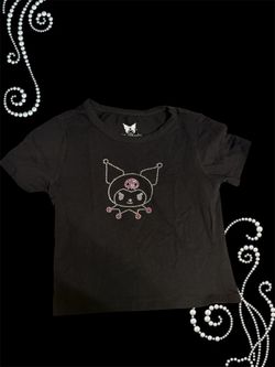 Hot Topic Kuromi black baby tee