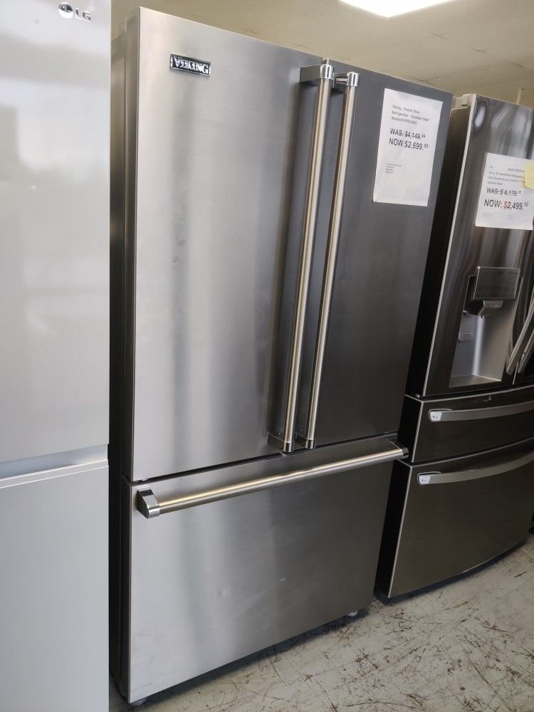 New Viking - French Door Refrigerator - Stainless steel