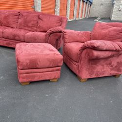 Red Couch Set High Quality