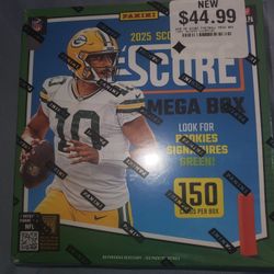 BRAND NEW IN BOX NEVER OPENED 2025 PANINI FOOTBALL MEGA BOX CARDS