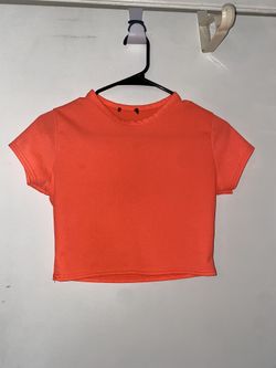 Forver 21 Bright Orange Crop Top Size Medium 