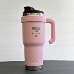 7-Eleven Pink Tumbler – Stanley Style – $10