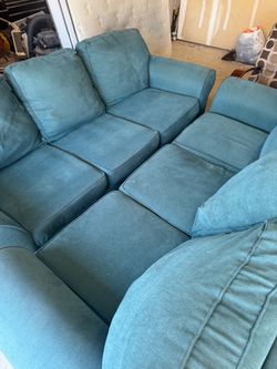 Teal couches