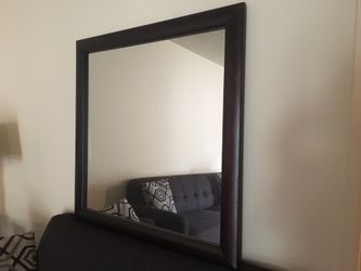3x3 cherrywood mirror