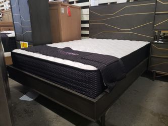 New queen size modern bed frame tax included