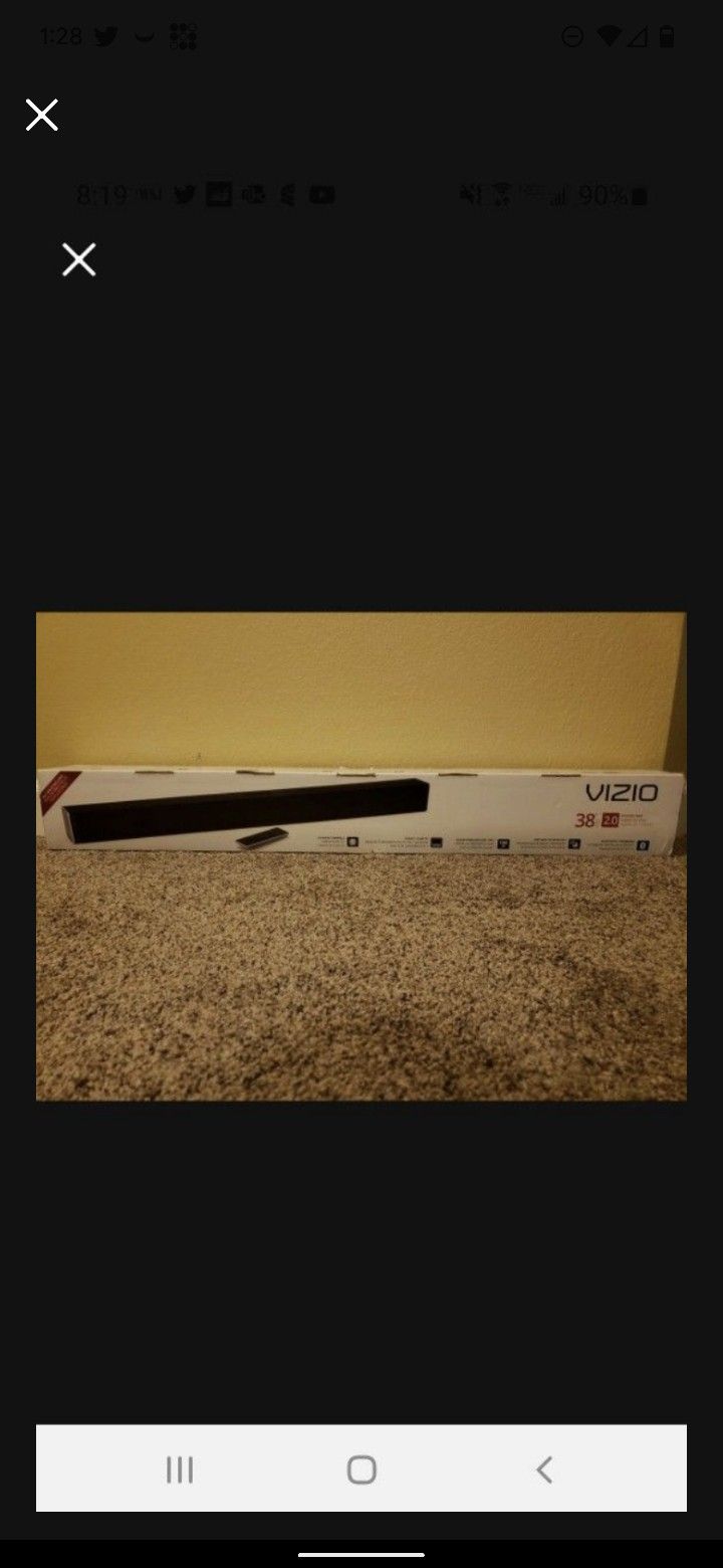 New VIZIO 38 2CH Sound Bar (SB3820-C6)