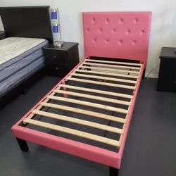 New Pink Twin 💗 💓 Size Bed 🛌 Frame Special Come Visit Our Store In Paramount 